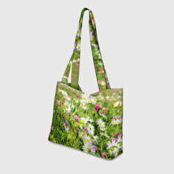 Пляжная сумка 3D Полевые цветы - луговые  - фото 2