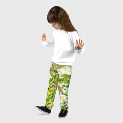 Детские брюки 3D Полевые цветы - луговые  - фото 2