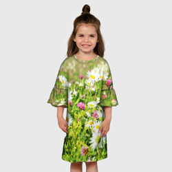 Детское платье 3D Полевые цветы - луговые  - фото 2