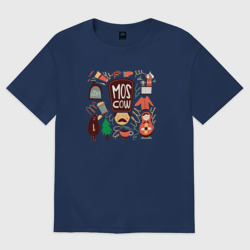 Женская футболка хлопок Oversize Moscow