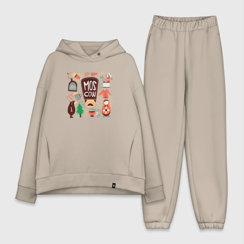 Женский костюм хлопок Oversize Moscow
