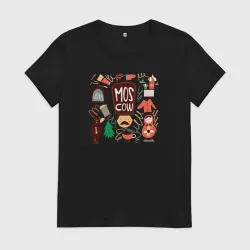 Женская футболка хлопок Moscow