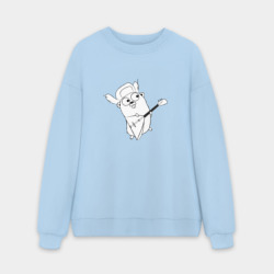 Мужской свитшот oversize без начеса хлопок Golang балалайка