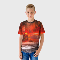 Детская футболка 3D Вулкан - фото 2