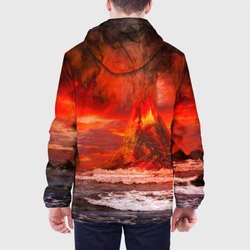 Мужская куртка 3D Вулкан, цвет 3D печать - фото 5