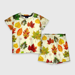 Детский костюм с шортами 3D Осень