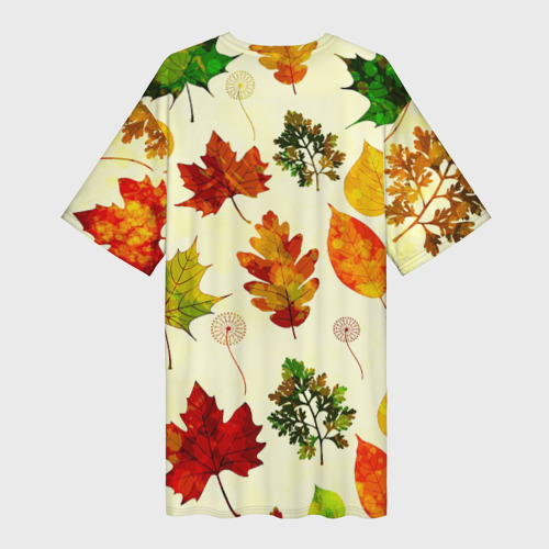 Платье-футболка 3D Осень, цвет 3D печать - фото 2