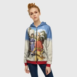 Женская толстовка 3D на молнии Легенда об Аанге - фото 2