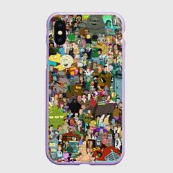 Чехол для iPhone XS Max матовый Futurama