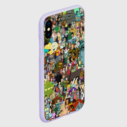 Чехол для iPhone XS Max матовый Futurama - фото 2