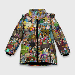 Зимняя куртка для девочек 3D Futurama