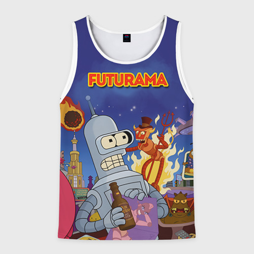 Мужская майка 3D Futurama