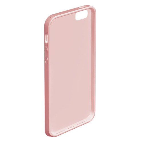 Чехол для iPhone 5/5S матовый Боди-арт девушка модель, цвет светло-розовый - фото 4