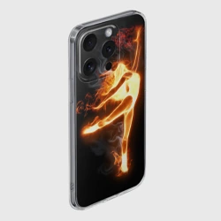 Чехол для iPhone 15 Pro Max силиконовый с защитой камеры Фитнес - фото 2