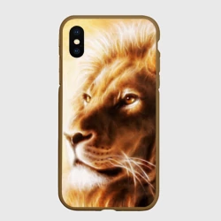 Чехол для iPhone XS Max матовый Лев