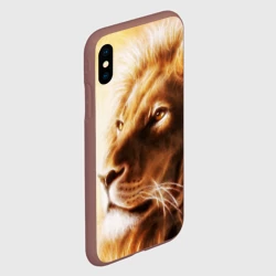 Чехол для iPhone XS Max матовый Лев - фото 2