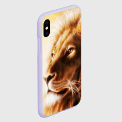 Чехол для iPhone XS Max матовый Лев - фото 2