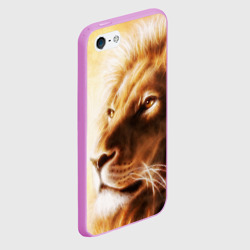 Чехол для iPhone 5/5S матовый Лев - фото 2