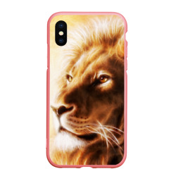 Чехол для iPhone XS Max матовый Лев