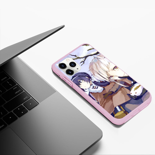 Чехол для iPhone 11 Pro Max матовый Bungou Stray Dogs pers, цвет розовый - фото 5