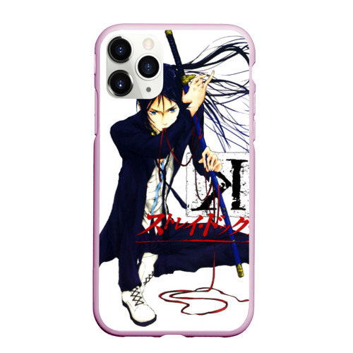 Чехол для iPhone 11 Pro Max матовый Bungou Stray Dogs art, цвет розовый