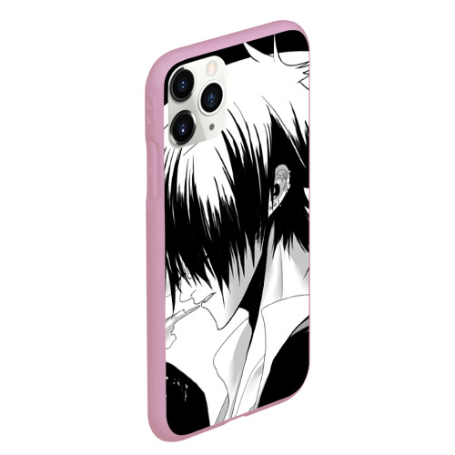 Чехол для iPhone 11 Pro Max матовый Bungou Stray Dogs profile, цвет розовый - фото 3