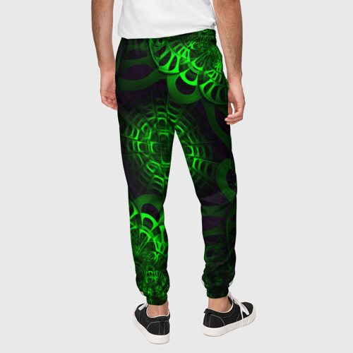 Мужские брюки 3D Зеленый узор, цвет 3D печать - фото 5