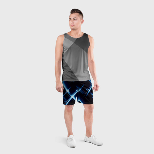 Мужские шорты спортивные Star, цвет 3D печать - фото 4