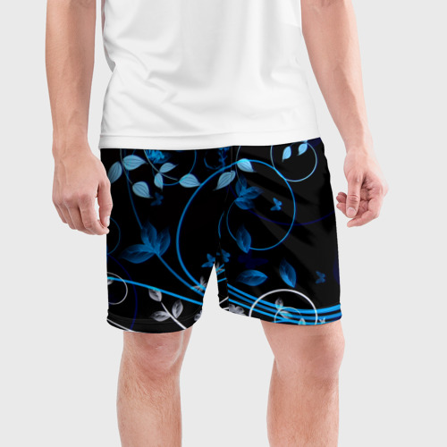 Мужские шорты спортивные Бабочки, цвет 3D печать - фото 3