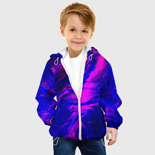 Детская куртка 3D Глянцевые краски, цвет белый - фото 3