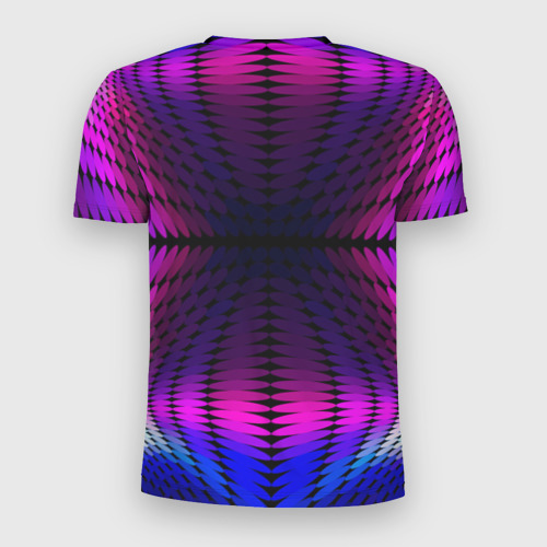 Мужская футболка 3D Slim Оптические узоры, цвет 3D печать - фото 2