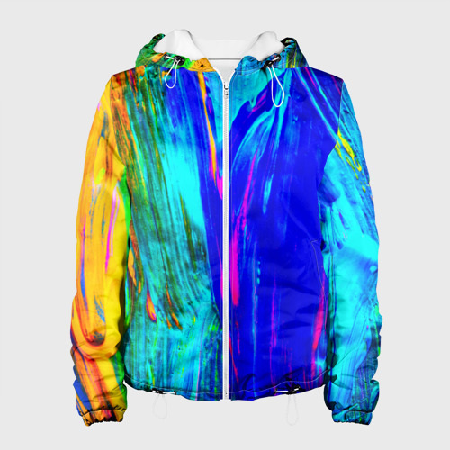 Женская куртка 3D Разводы красок