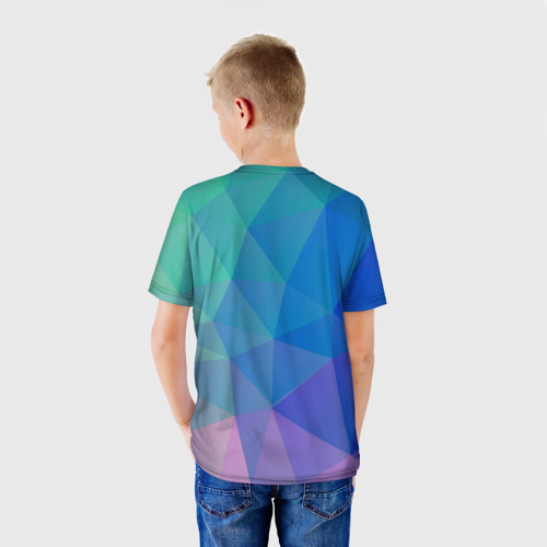 Детская футболка 3D Геометрия, цвет 3D печать - фото 4