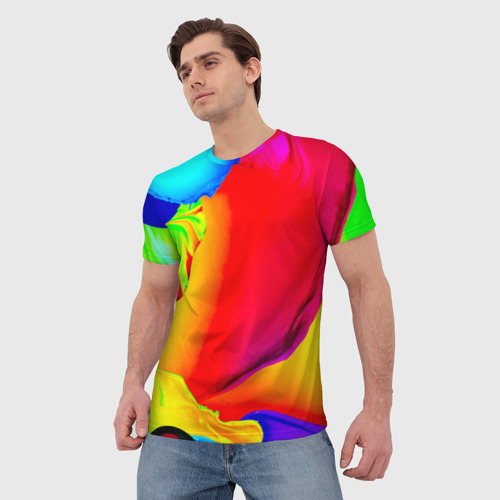 Мужская футболка 3D Краска - фото 3