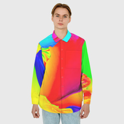 Мужская рубашка oversize 3D Краска - фото 2