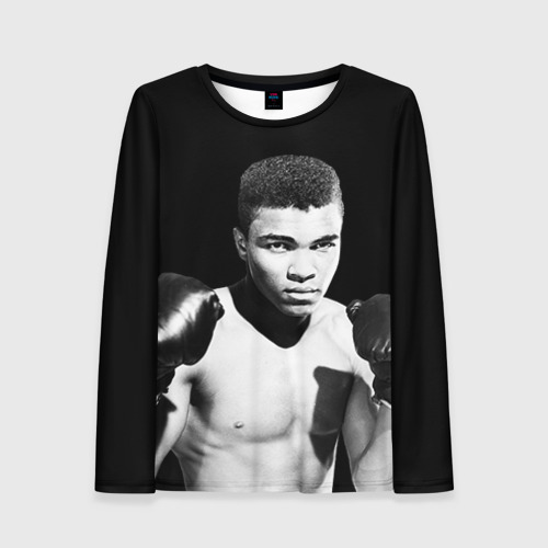 Женский лонгслив 3D Muhammad ali 2