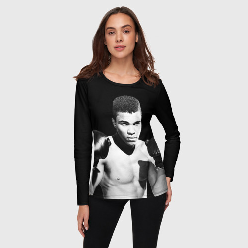 Женский лонгслив 3D Muhammad ali 2 - фото 3