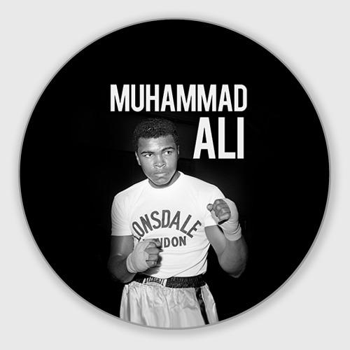 Круглый коврик для мышки Muhammad Ali