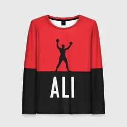 Женский лонгслив 3D Muhammad Ali 3