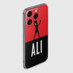 Чехол для iPhone 15 Pro силиконовый с защитой камеры Muhammad Ali 3 - фото 2