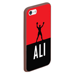 Чехол для iPhone 5/5S матовый Muhammad Ali 3 - фото 2