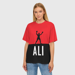 Женская футболка oversize 3D Muhammad Ali 3 - фото 2