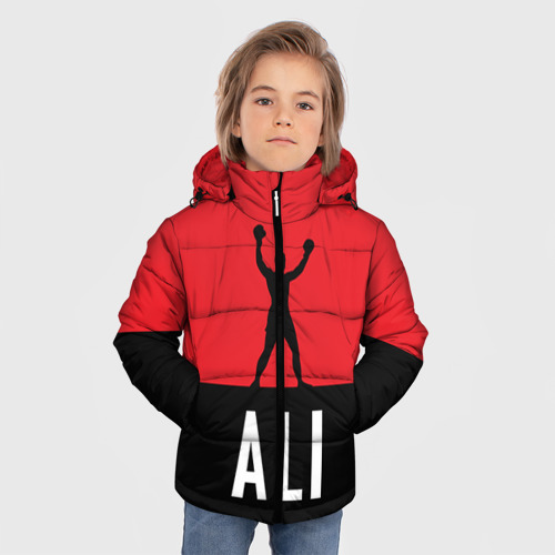 Зимняя куртка для мальчиков 3D Muhammad Ali 3, цвет красный - фото 3