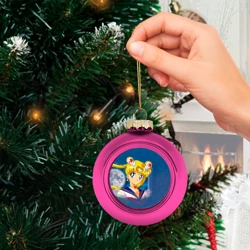 Ёлочный шар стеклянный/пластиковый Сейлор Мун - фото 2