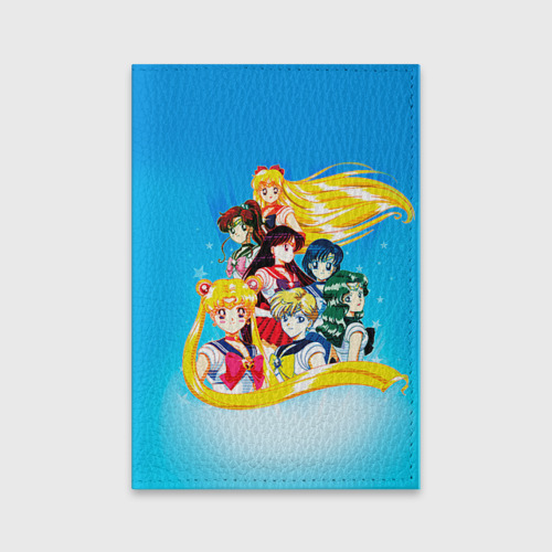 Обложка для паспорта матовая кожа Sailor Moon, цвет черный