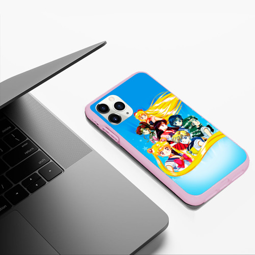 Чехол для iPhone 11 Pro Max матовый Sailor Moon, цвет розовый - фото 5