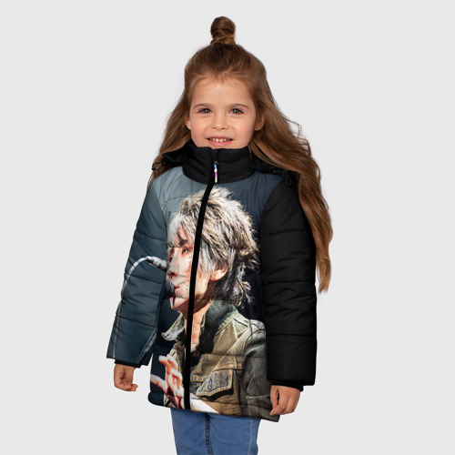Зимняя куртка для девочек 3D Земфира, цвет черный - фото 3