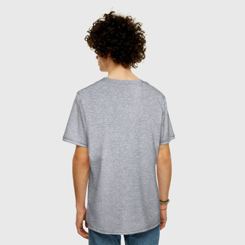 Мужская футболка хлопок Oversize Земфира, цвет меланж - фото 4