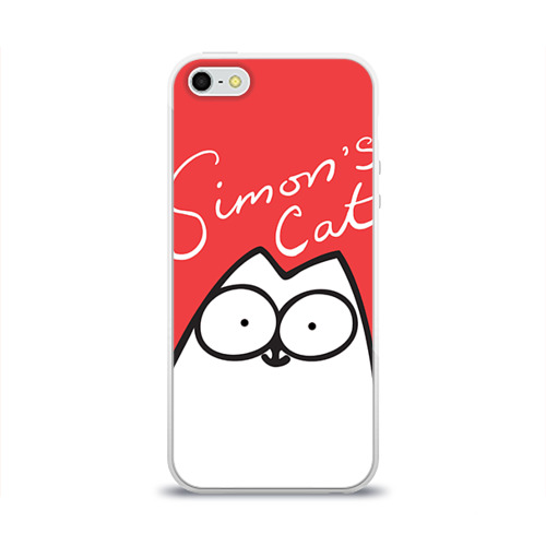Чехол для Apple iPhone 5/5S силиконовый глянцевый Simon's cat 1 Фото 01 Чехол для Apple iPhone 5/5S силиконовый глянцевый Simon's cat 1 Фото 01