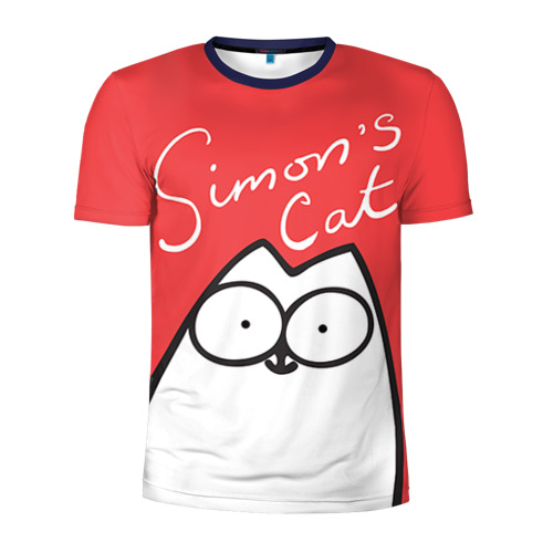Мужская футболка 3D спортивная Simon's cat 1 Фото 01 Мужская футболка 3D спортивная Simon's cat 1 Фото 01